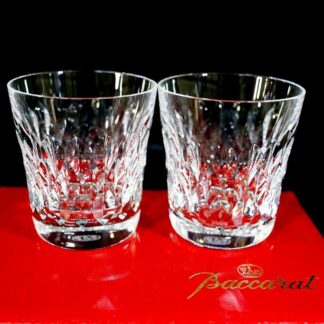 Baccarat Armagnac Crystal Tumbler Rocks Glass Set of 2 with Box Pair
