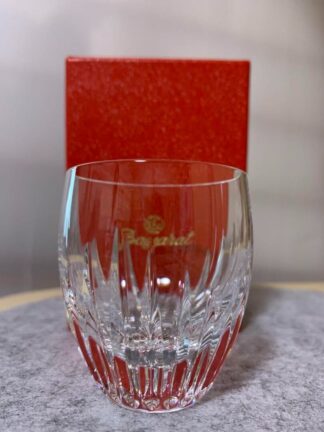 Baccarat Massena Tumbler Crystal Rock Glass with Box