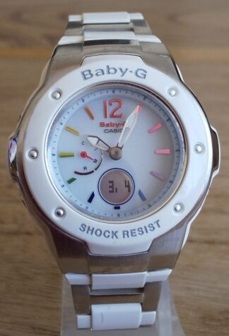 CASIO Baby-G Tripper MSG-3300D-7B1JF White Digital Ladies LED Light Watch used