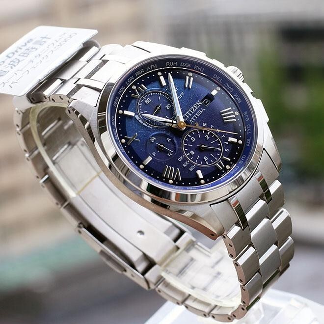 Citizen Attesa AT8240-74L DEAR Coll. Limited Blue Sky Dial Eco-Drive Men Watch - Image 4
