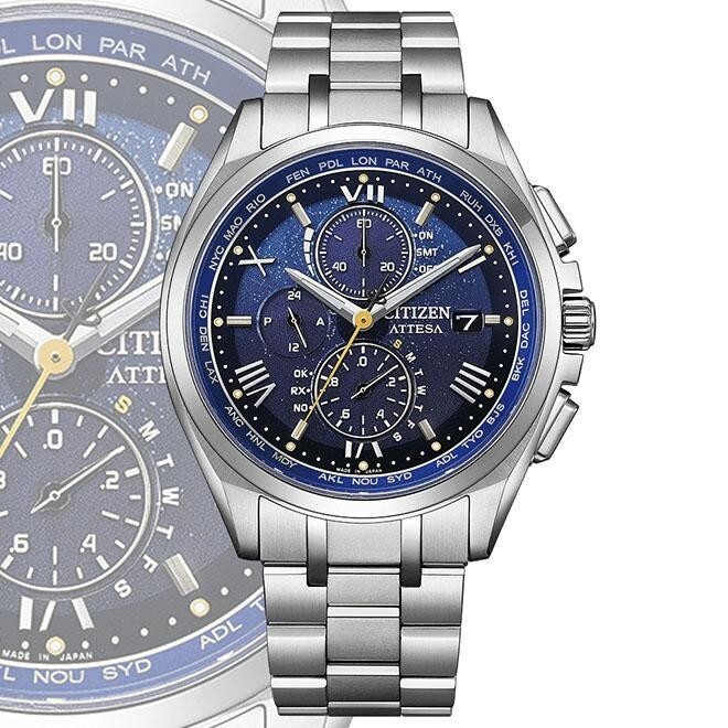 Citizen Attesa AT8240-74L DEAR Coll. Limited Blue Sky Dial Eco-Drive Men Watch - Image 10