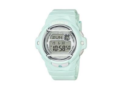 Casio Women's Watch Baby-G Chrono Light Digital Dial Green Resin Strap BG169R-3