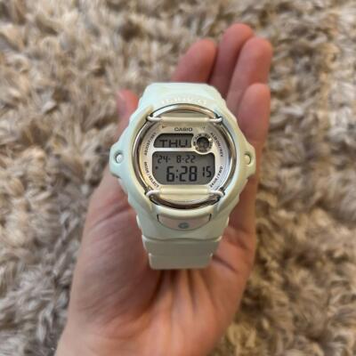 Casio Women's Watch Baby-G Chrono Light Digital Dial Green Resin Strap BG169R-3 - Image 2