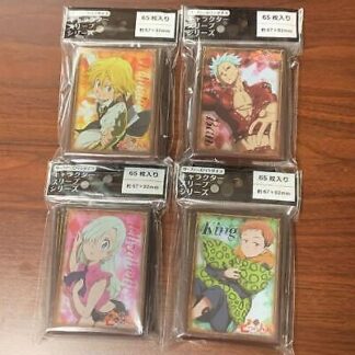 Sleeve The Seven Deadly Sins Meliodas/Elizabeth/Ban/King 4 Types Set