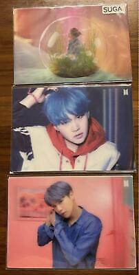 BTS Suga Yoongi Official 3D Lenticular Postcard Set Of 3 KPOP