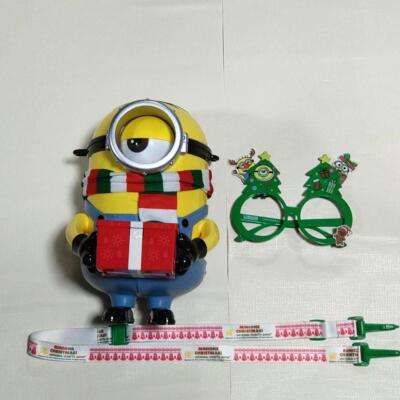 Minion Stuart Popcorn Bucket Christmas Ver. Universal Studios Japan USJ