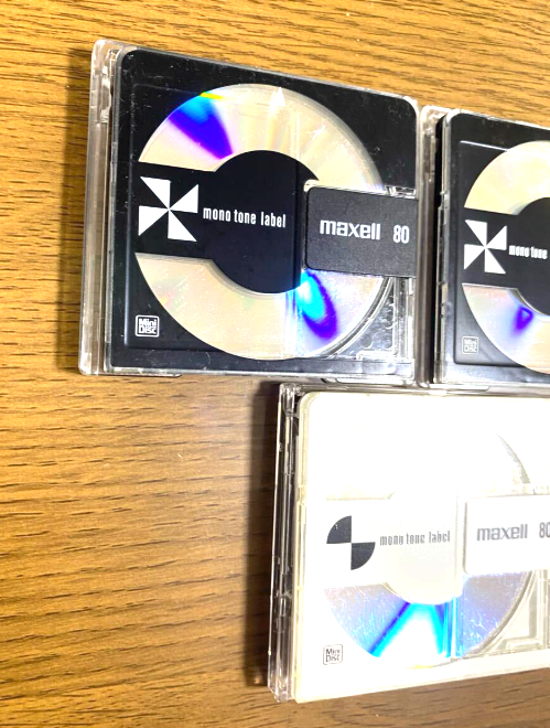 BLANK DISC MD Mini Disk Used mono tone label 3 discs from Japan - Image 3