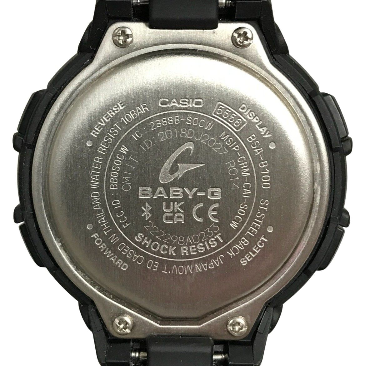 Casio Baby-G BSA-B100-1AER Digital G-Squad Bluetooth Step Tracker Watch - Image 3