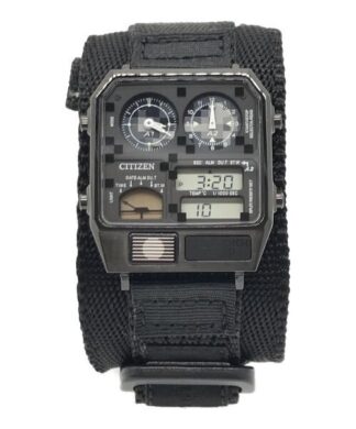CITIZEN Watch RECORD LABEL JG2105-00E ANA-DIGI TEMP CHARI & CO collaboration