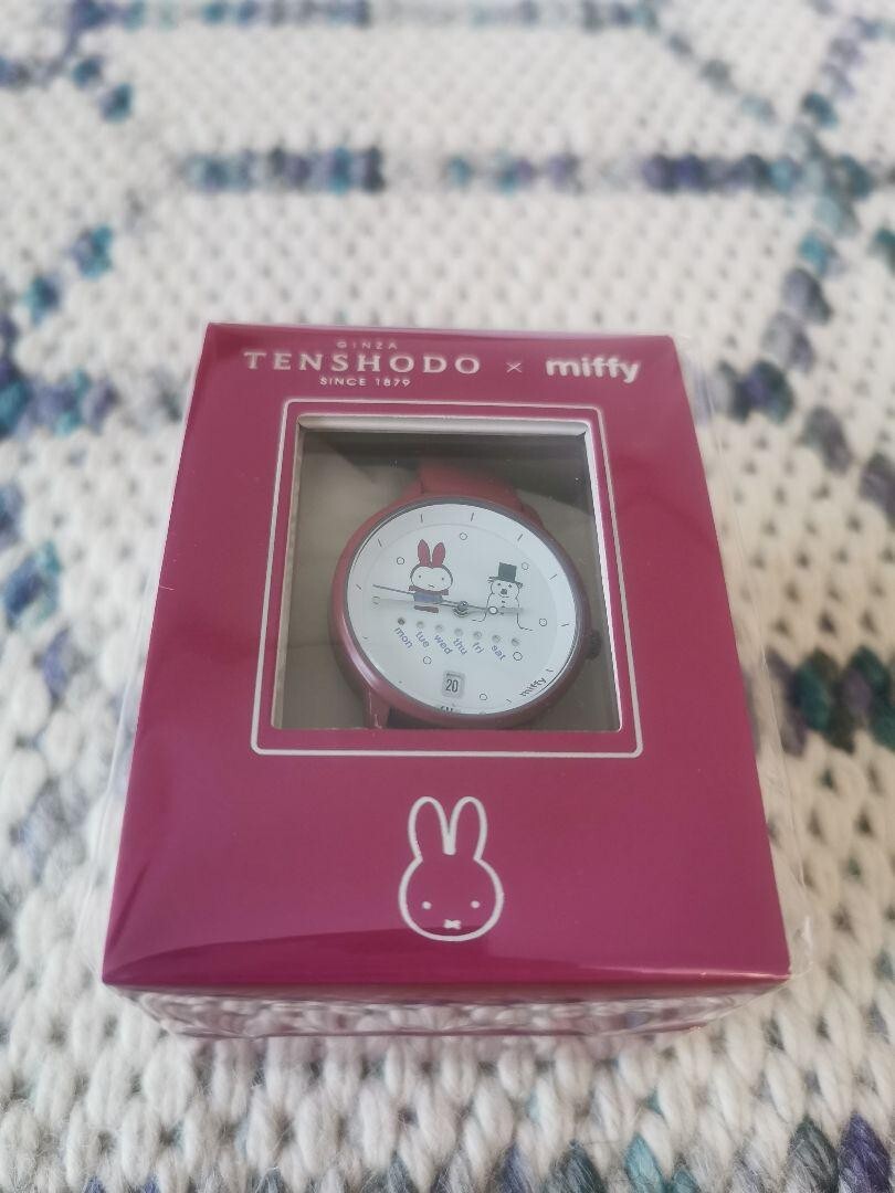Miffy x Ginza Tenshodo Collaboration Dick Bruna Watch Winter Purple Quartz Japan - Image 2
