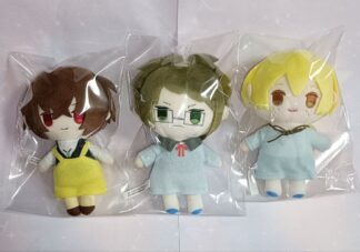 Bungo Stray Dogs Osamu Dazai +2 set Petit Fluffy Plush Nursery School 13cm